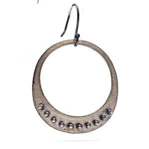 925 Kindred Black Desert Hoop Earring 4.72 grams Sterling Silver **SINGLE**